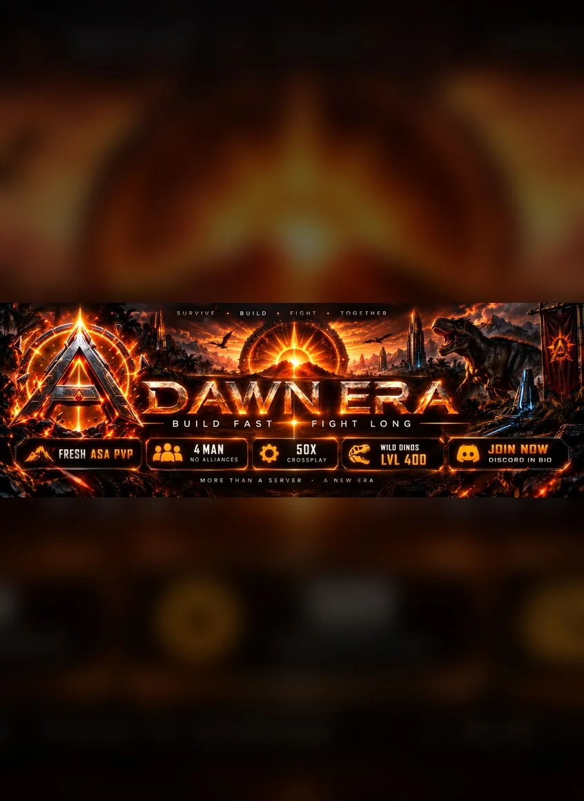 DAWN ERA S1 4man 50x ISL PvP - Fear the Dawn Beschreibungs-Banner