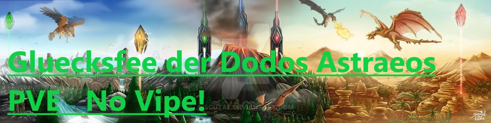 (GER/ENG) PVE GLUECKSFEE DER DODOS ASTRAEOS Beschreibungs-Banner