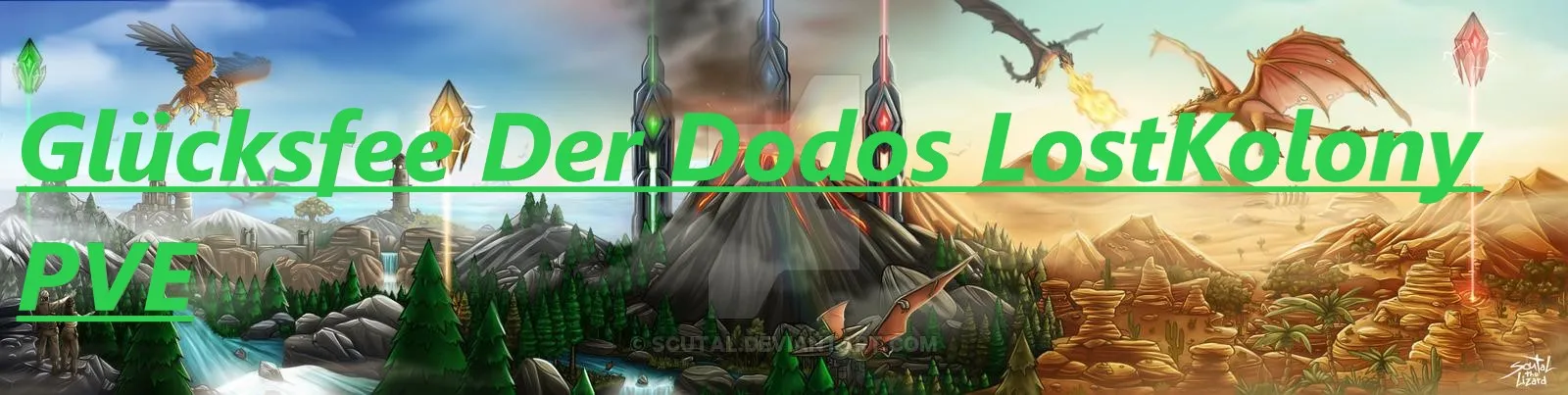 Glücksfee Der Dodos Lost Kolony Beschreibungs-Banner